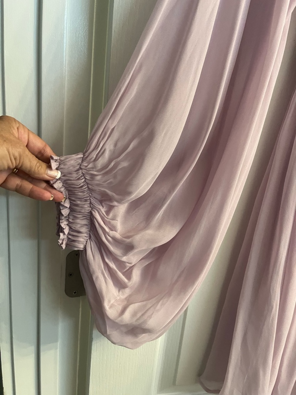 Emporio Armani Lavender Pleated Dress - Picture 3 of 15